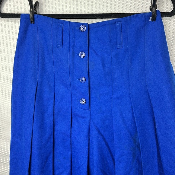 Daniel Hechter Paris Wool Pleats wide legs pants Size 8 - Picture 13 of 17